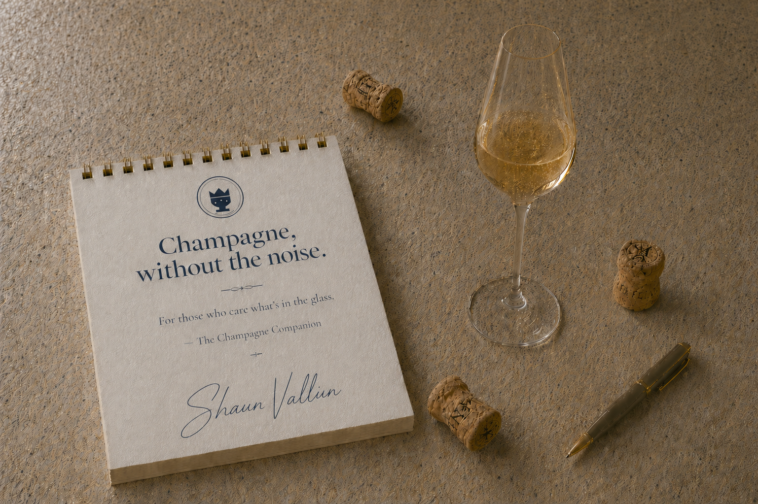 Champagne, without the noise.